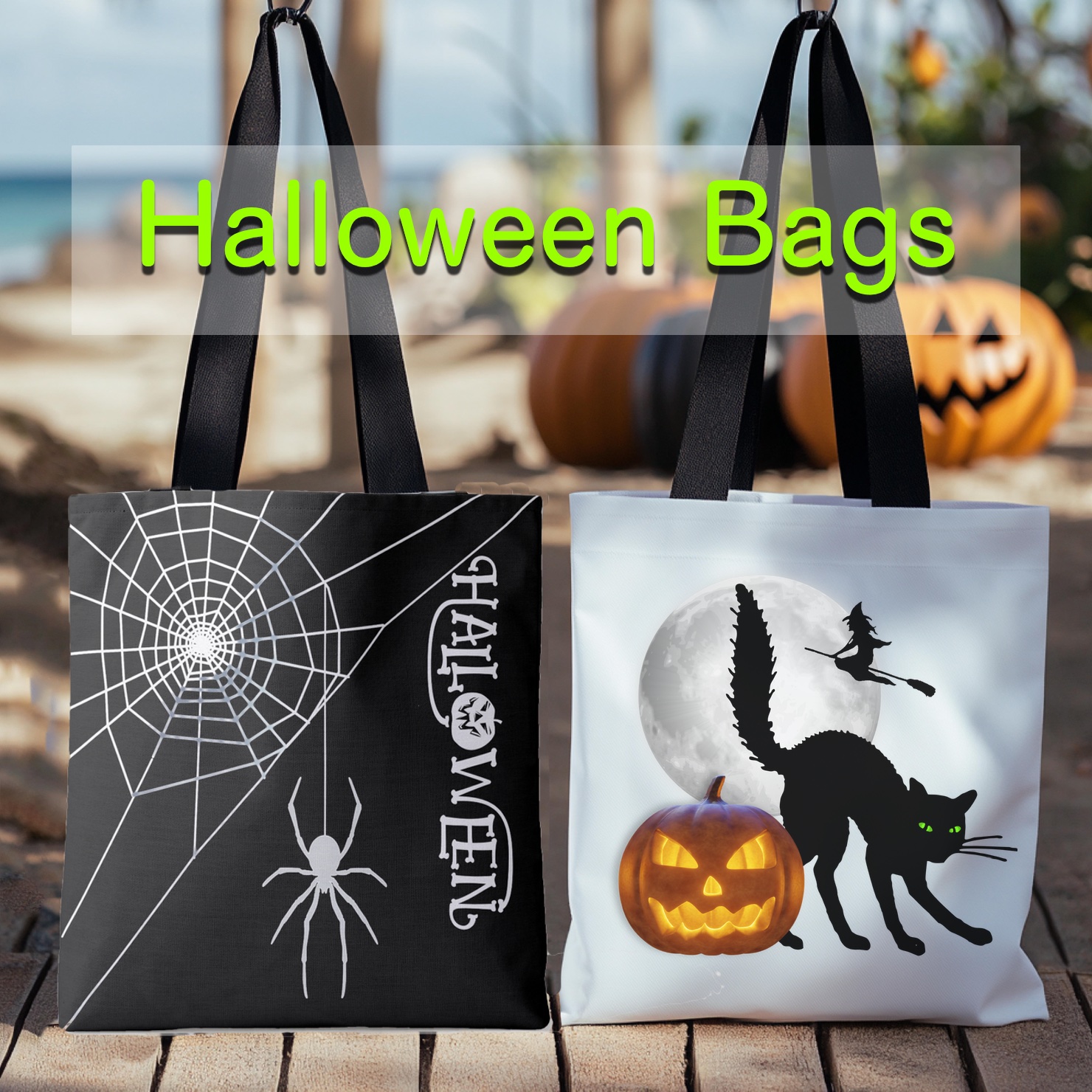 Halloween Trick or treat candy bags to customize with a name