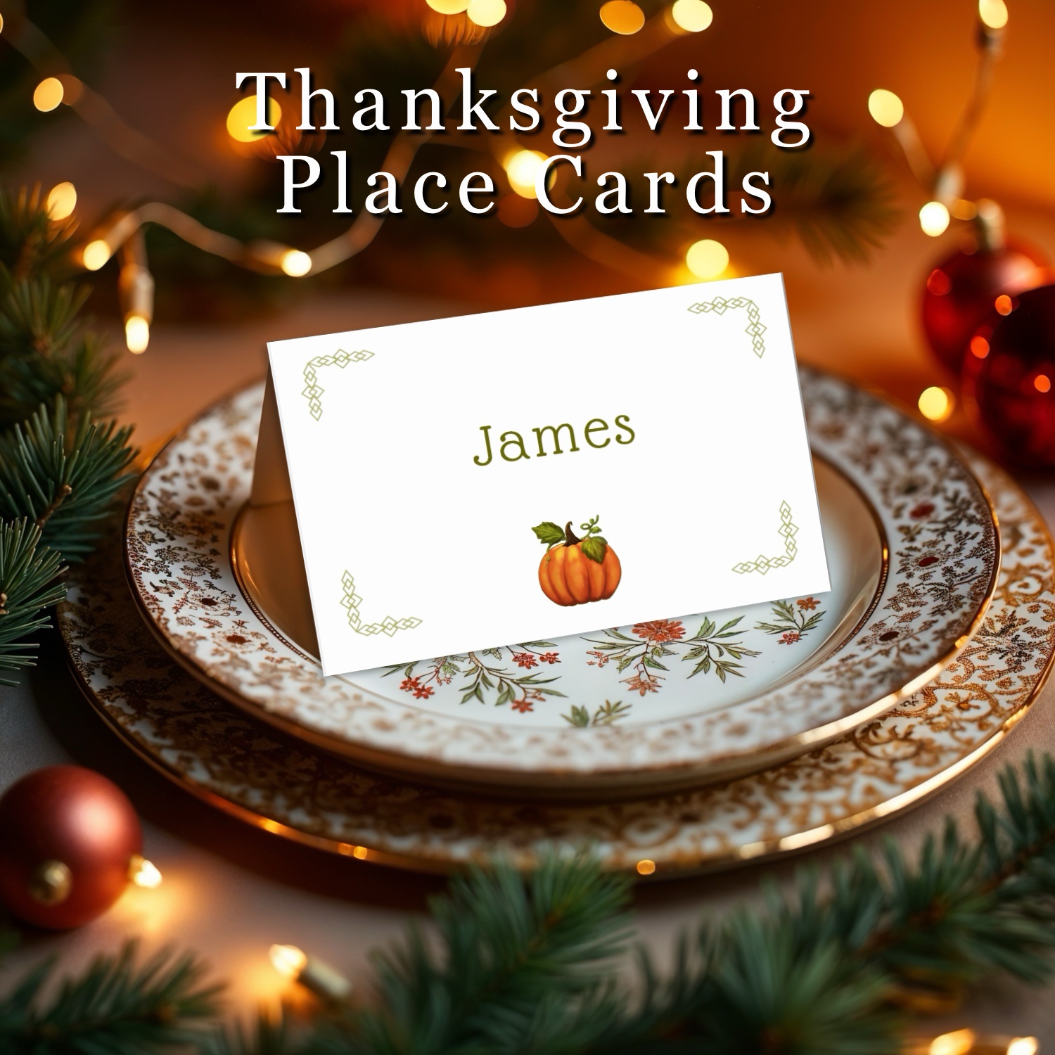 Thanksgiving place cards